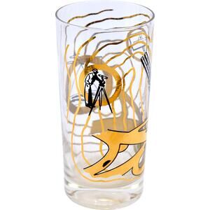 Golden Foil Explorers 12oz Commemorative Glass Cup